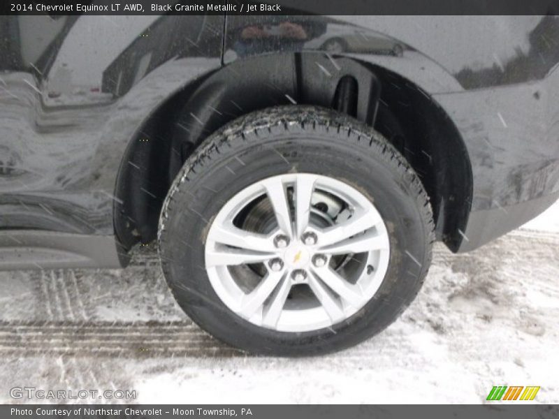 Black Granite Metallic / Jet Black 2014 Chevrolet Equinox LT AWD