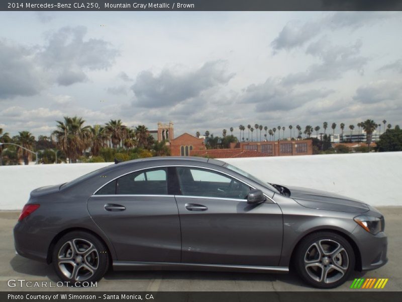 Mountain Gray Metallic / Brown 2014 Mercedes-Benz CLA 250