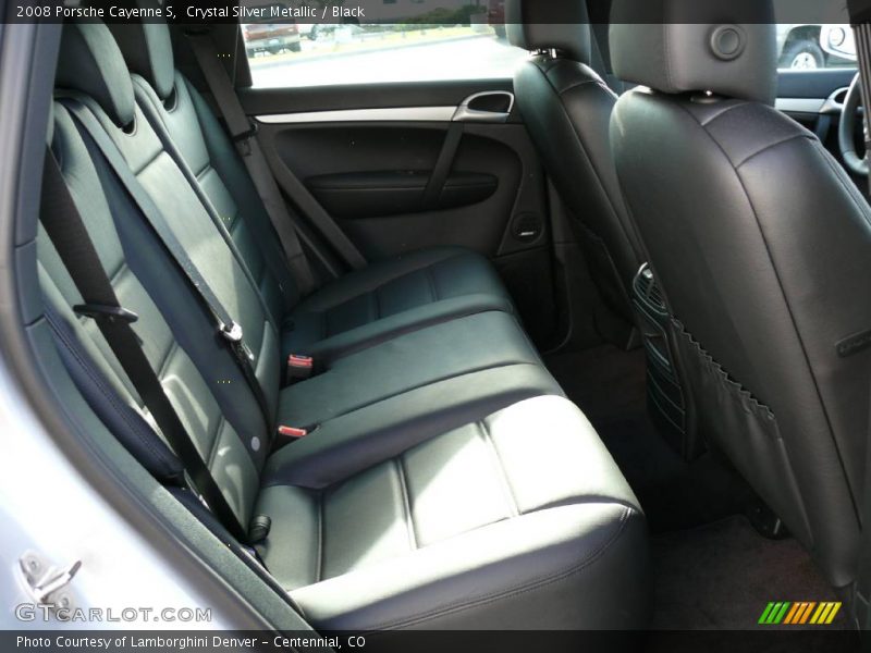 Crystal Silver Metallic / Black 2008 Porsche Cayenne S