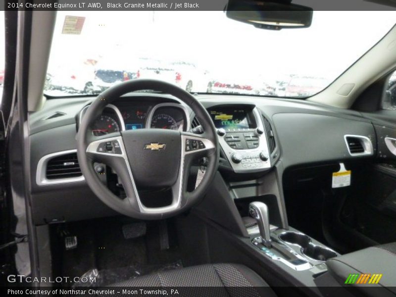 Black Granite Metallic / Jet Black 2014 Chevrolet Equinox LT AWD