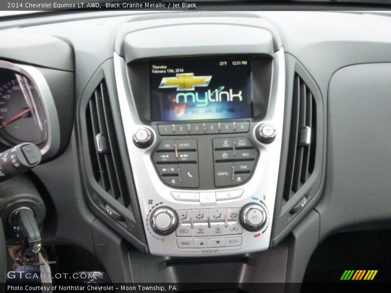 Black Granite Metallic / Jet Black 2014 Chevrolet Equinox LT AWD