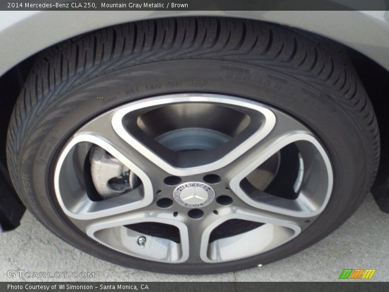 Mountain Gray Metallic / Brown 2014 Mercedes-Benz CLA 250