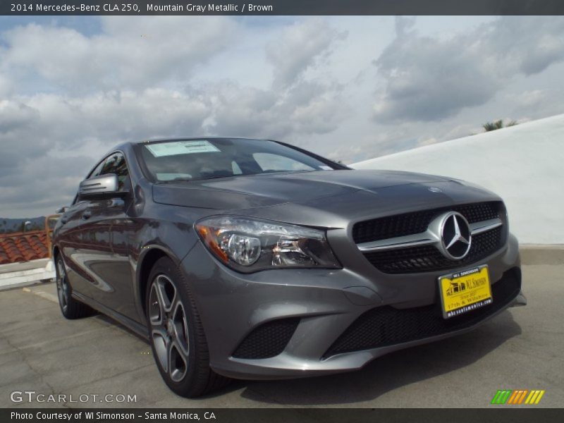 Mountain Gray Metallic / Brown 2014 Mercedes-Benz CLA 250