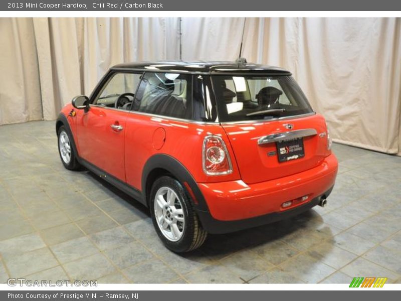 Chili Red / Carbon Black 2013 Mini Cooper Hardtop