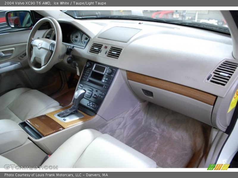 Ice White / Taupe/Light Taupe 2004 Volvo XC90 T6 AWD