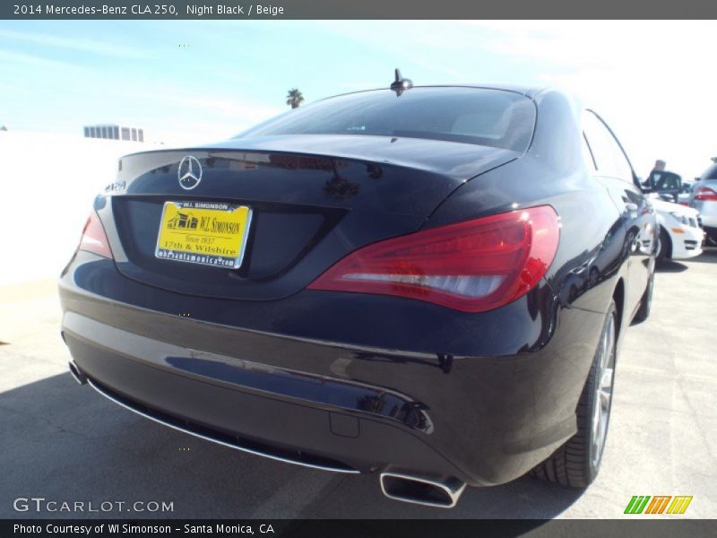 Night Black / Beige 2014 Mercedes-Benz CLA 250