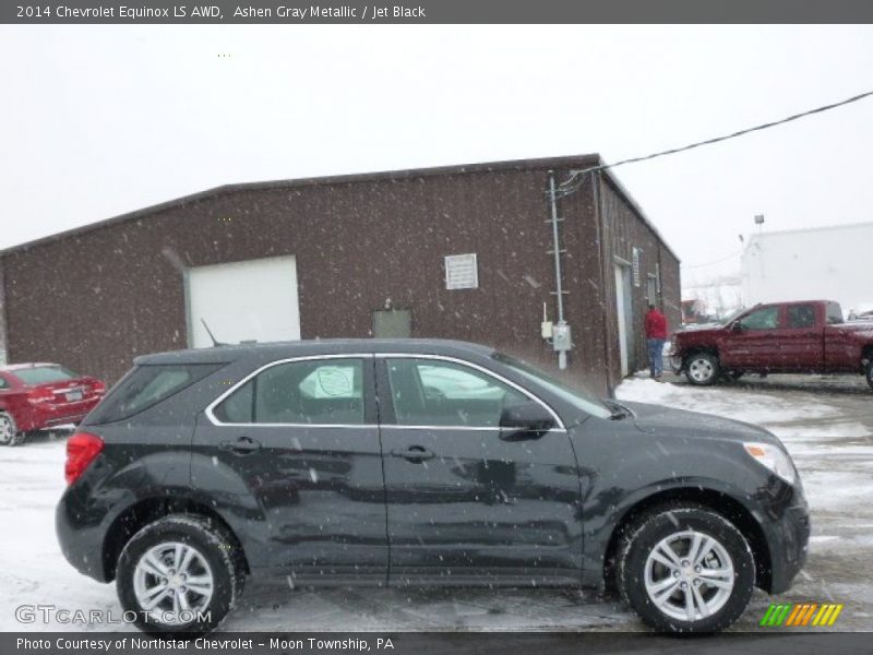 Ashen Gray Metallic / Jet Black 2014 Chevrolet Equinox LS AWD