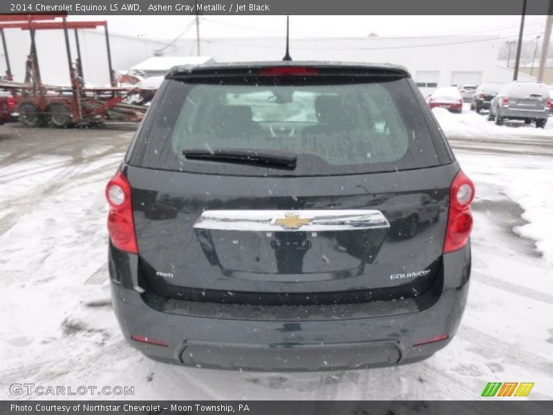 Ashen Gray Metallic / Jet Black 2014 Chevrolet Equinox LS AWD