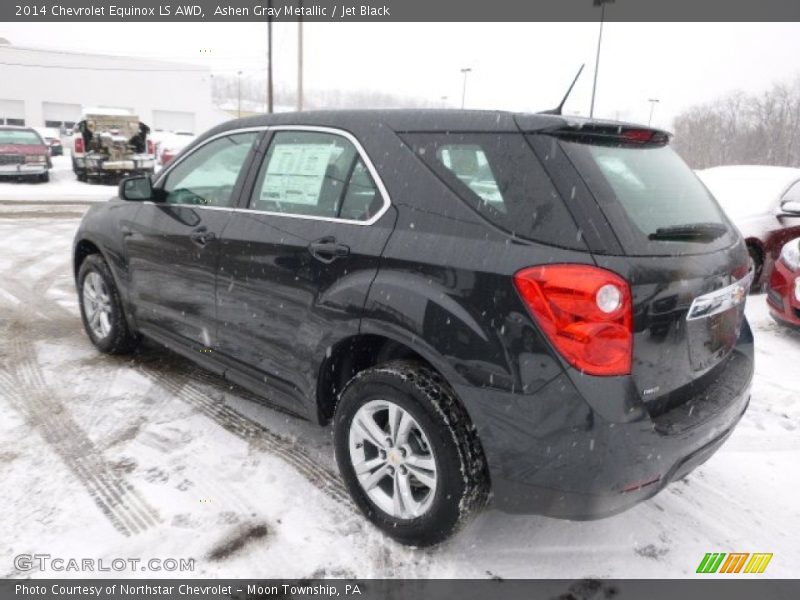 Ashen Gray Metallic / Jet Black 2014 Chevrolet Equinox LS AWD