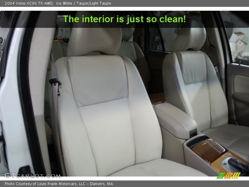 Ice White / Taupe/Light Taupe 2004 Volvo XC90 T6 AWD