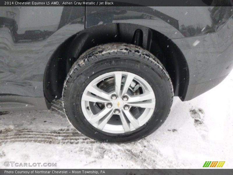 Ashen Gray Metallic / Jet Black 2014 Chevrolet Equinox LS AWD