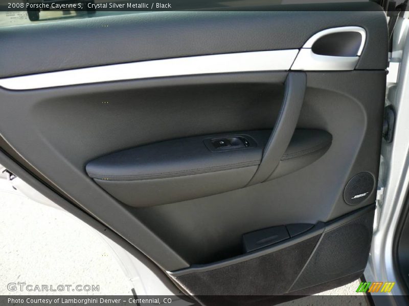 Crystal Silver Metallic / Black 2008 Porsche Cayenne S