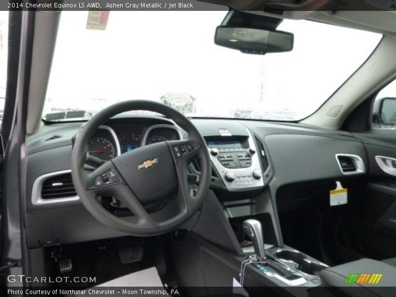 Ashen Gray Metallic / Jet Black 2014 Chevrolet Equinox LS AWD