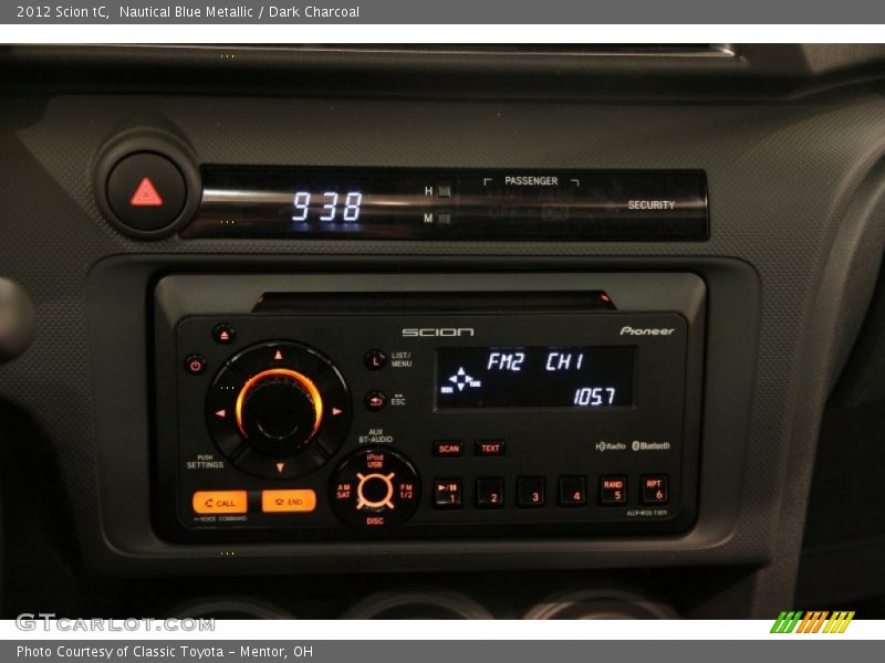 Nautical Blue Metallic / Dark Charcoal 2012 Scion tC