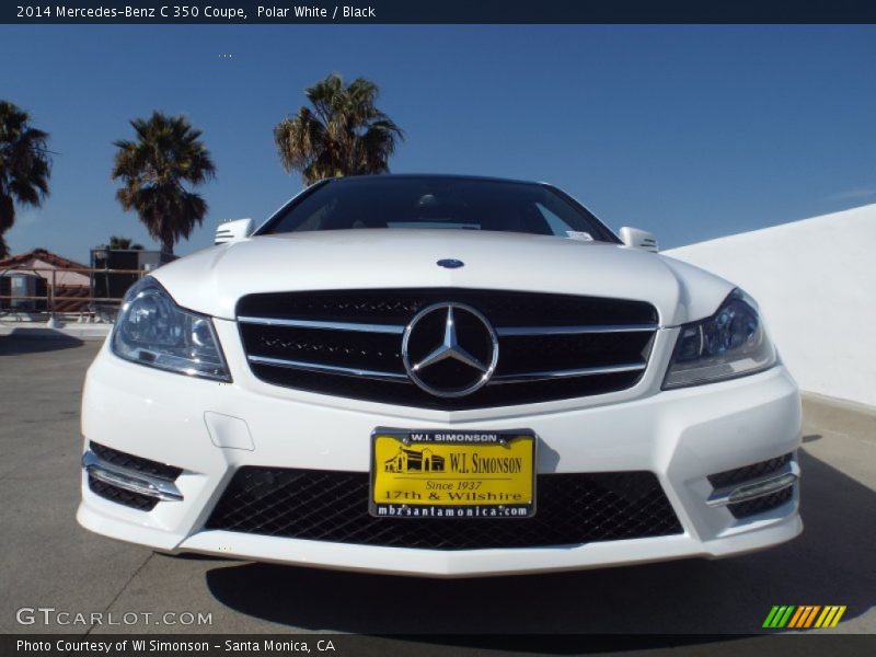 Polar White / Black 2014 Mercedes-Benz C 350 Coupe