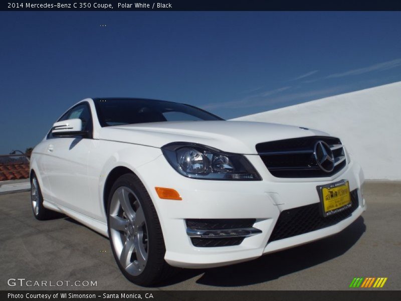 Polar White / Black 2014 Mercedes-Benz C 350 Coupe