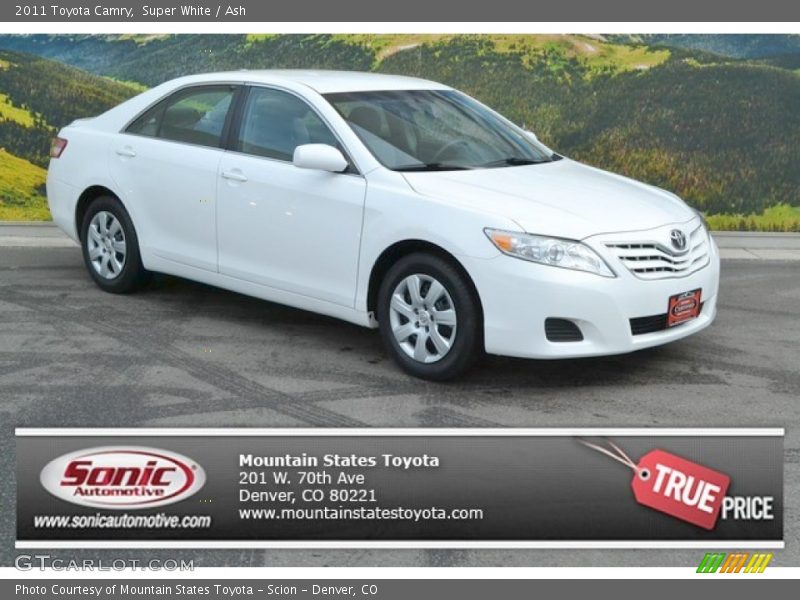 Super White / Ash 2011 Toyota Camry