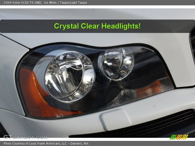 Ice White / Taupe/Light Taupe 2004 Volvo XC90 T6 AWD