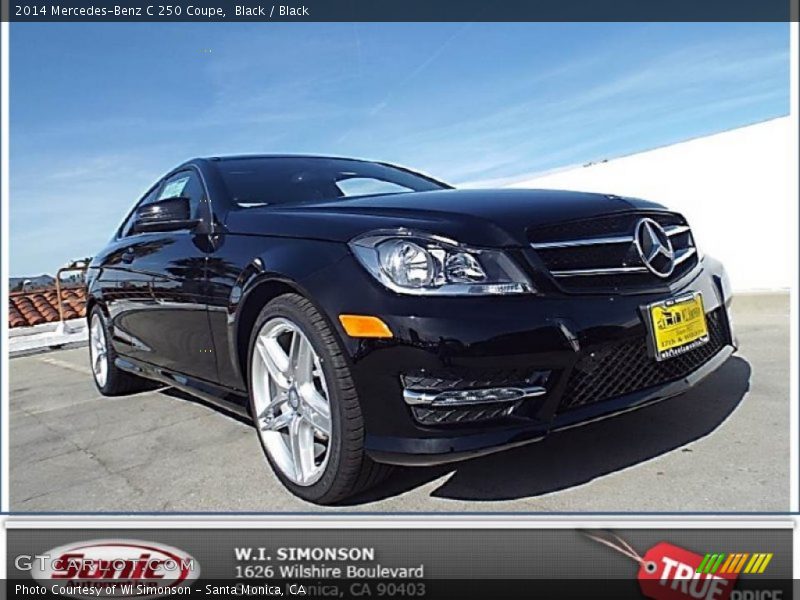 Black / Black 2014 Mercedes-Benz C 250 Coupe
