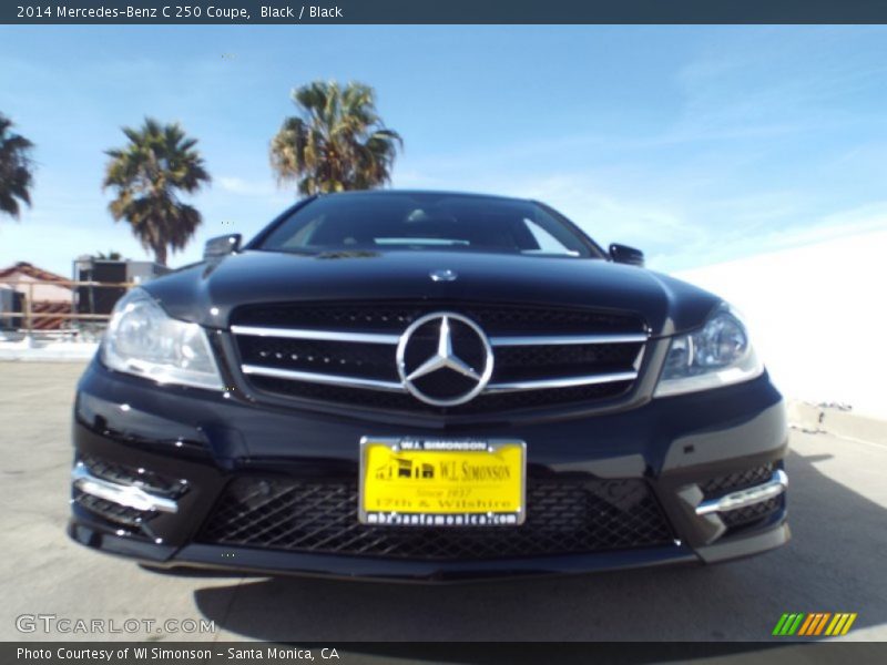 Black / Black 2014 Mercedes-Benz C 250 Coupe