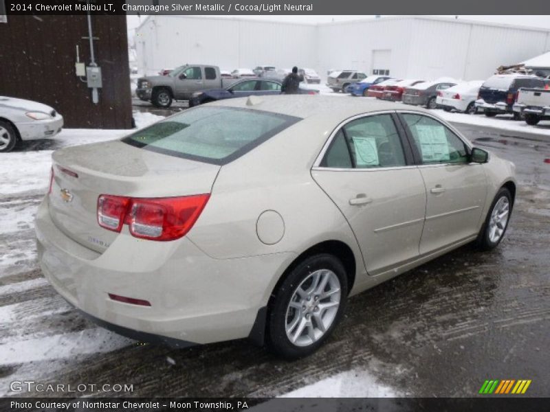 Champagne Silver Metallic / Cocoa/Light Neutral 2014 Chevrolet Malibu LT