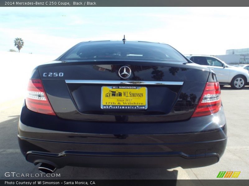 Black / Black 2014 Mercedes-Benz C 250 Coupe