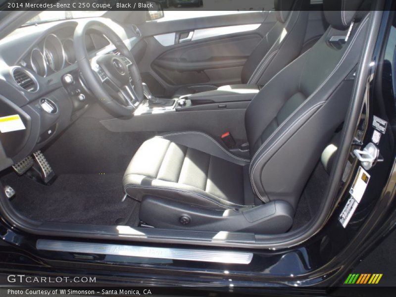 Black / Black 2014 Mercedes-Benz C 250 Coupe