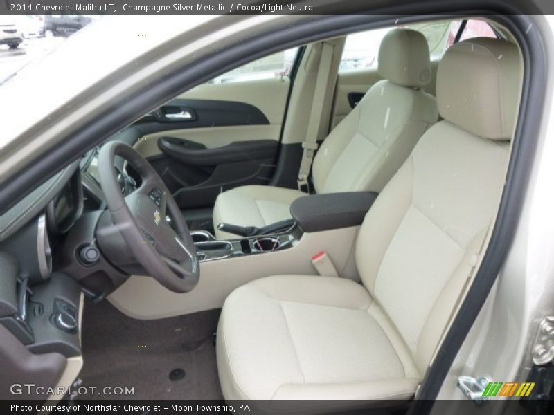 Champagne Silver Metallic / Cocoa/Light Neutral 2014 Chevrolet Malibu LT