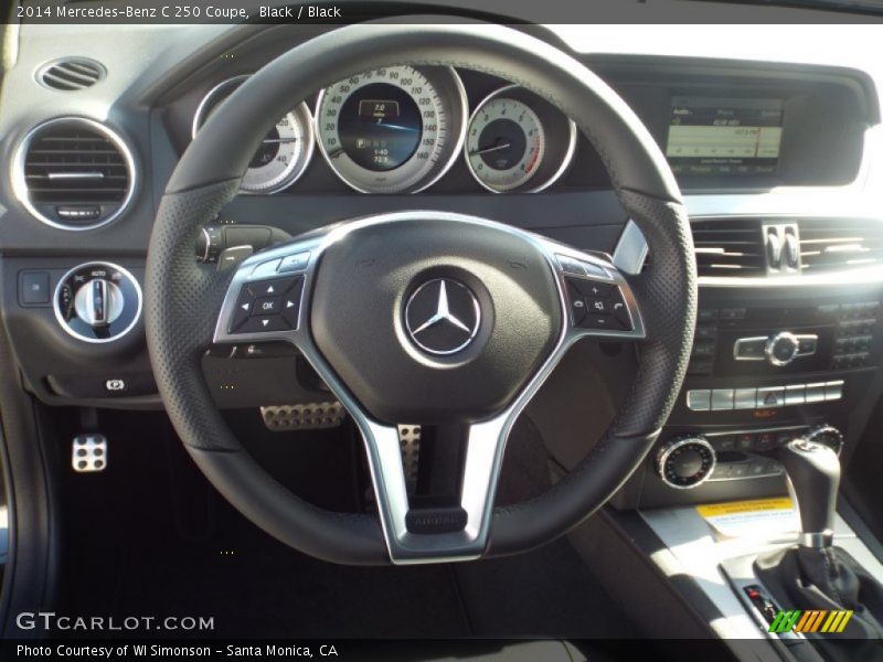 Black / Black 2014 Mercedes-Benz C 250 Coupe