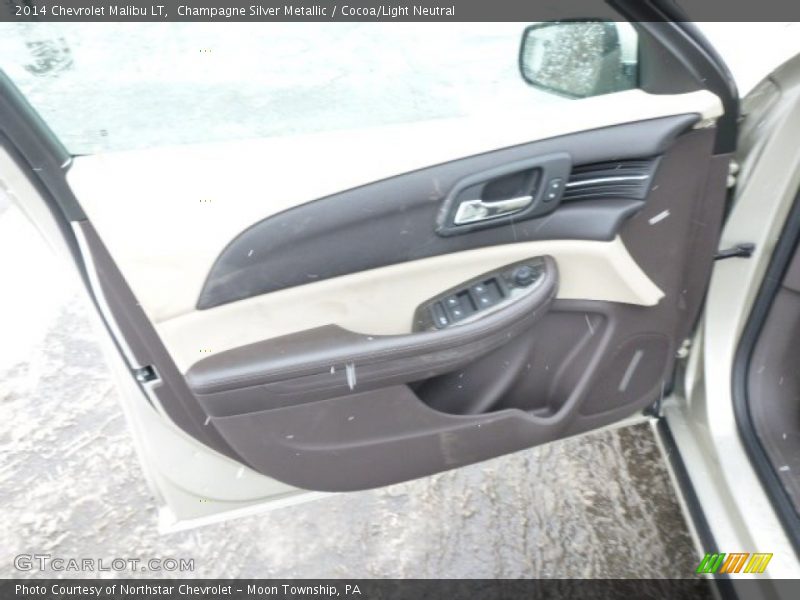 Champagne Silver Metallic / Cocoa/Light Neutral 2014 Chevrolet Malibu LT
