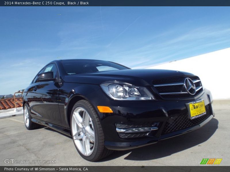 Black / Black 2014 Mercedes-Benz C 250 Coupe