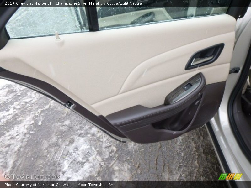Champagne Silver Metallic / Cocoa/Light Neutral 2014 Chevrolet Malibu LT