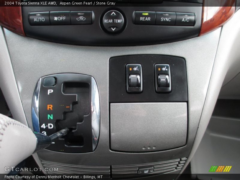 Aspen Green Pearl / Stone Gray 2004 Toyota Sienna XLE AWD