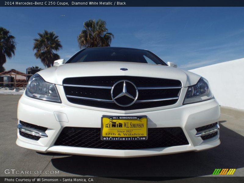 Diamond White Metallic / Black 2014 Mercedes-Benz C 250 Coupe