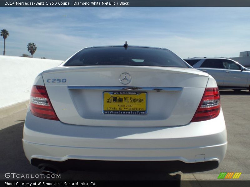 Diamond White Metallic / Black 2014 Mercedes-Benz C 250 Coupe