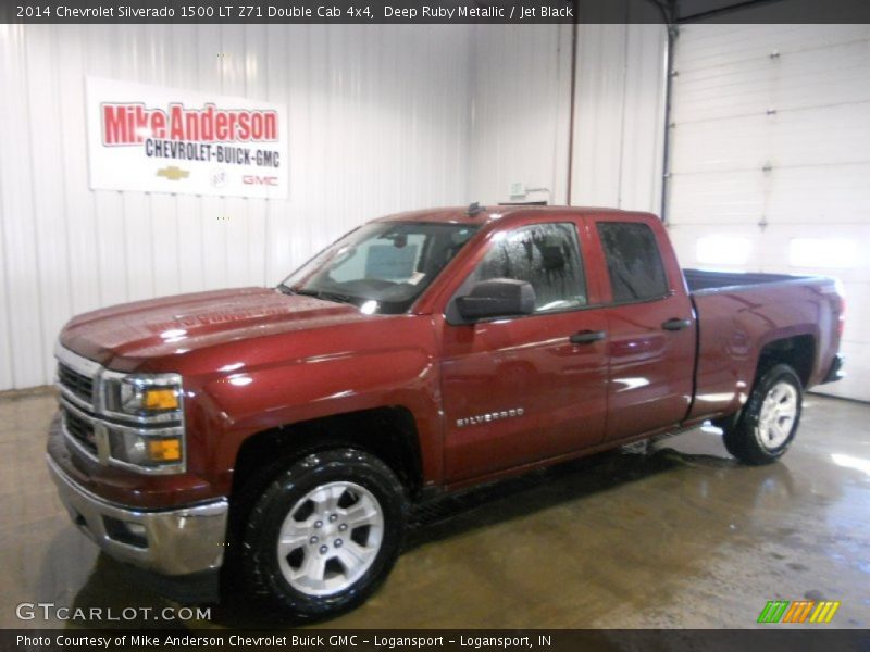 Deep Ruby Metallic / Jet Black 2014 Chevrolet Silverado 1500 LT Z71 Double Cab 4x4