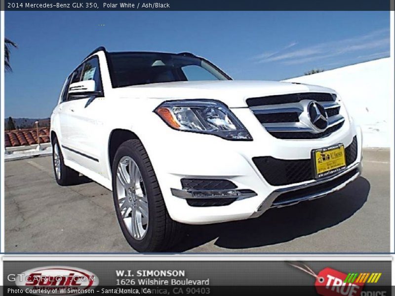 Polar White / Ash/Black 2014 Mercedes-Benz GLK 350