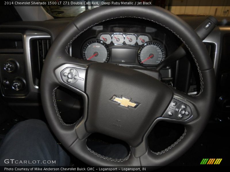 Deep Ruby Metallic / Jet Black 2014 Chevrolet Silverado 1500 LT Z71 Double Cab 4x4