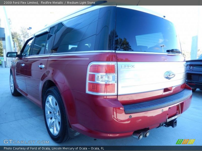 Redfire Metallic / Medium Light Stone 2009 Ford Flex Limited