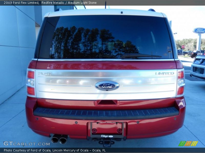 Redfire Metallic / Medium Light Stone 2009 Ford Flex Limited