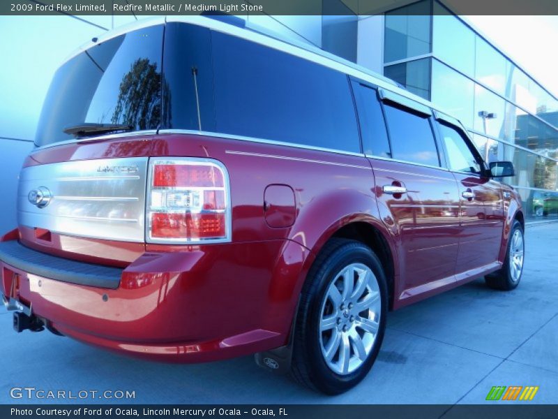 Redfire Metallic / Medium Light Stone 2009 Ford Flex Limited