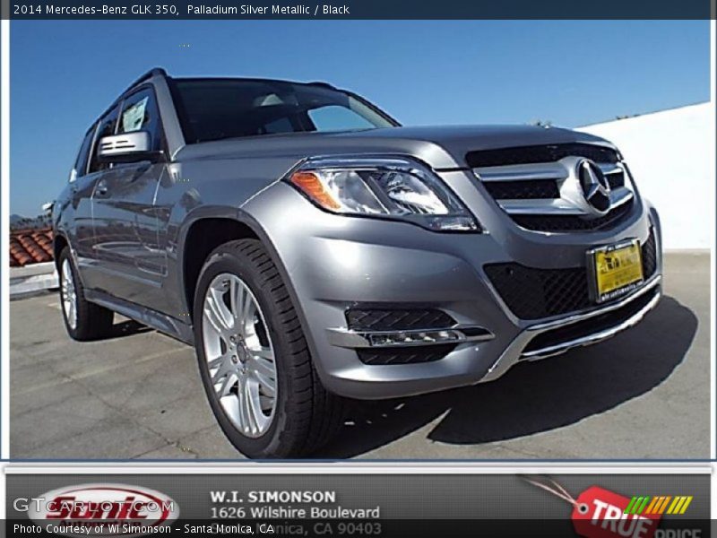 Palladium Silver Metallic / Black 2014 Mercedes-Benz GLK 350