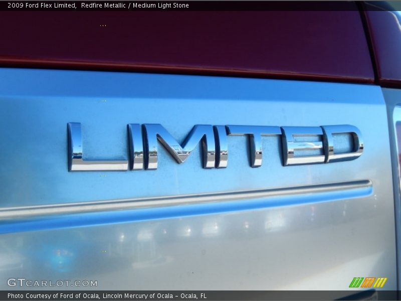 Redfire Metallic / Medium Light Stone 2009 Ford Flex Limited