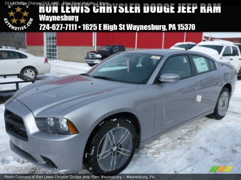 Billet Silver Metallic / Black 2014 Dodge Charger SXT AWD