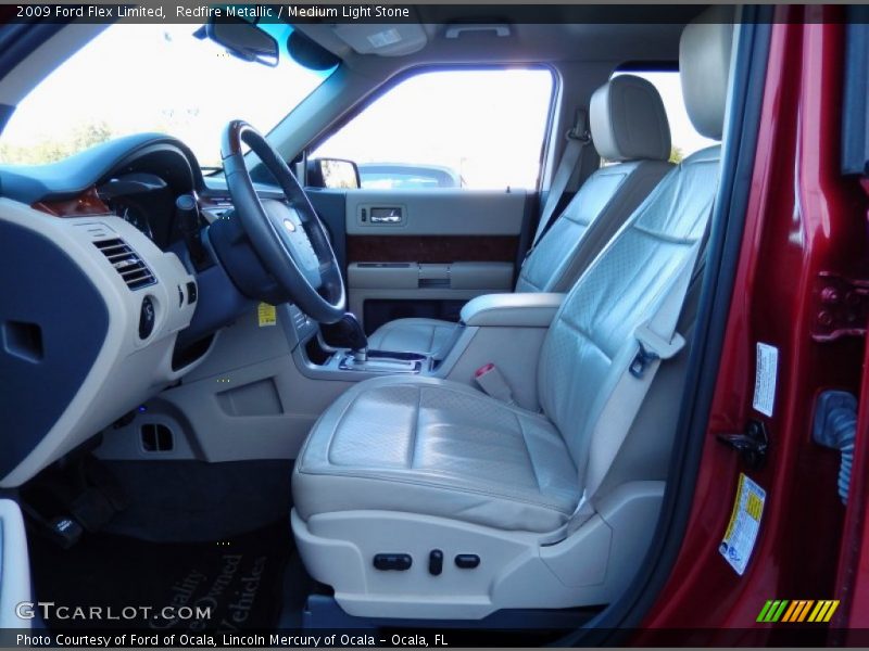 Redfire Metallic / Medium Light Stone 2009 Ford Flex Limited