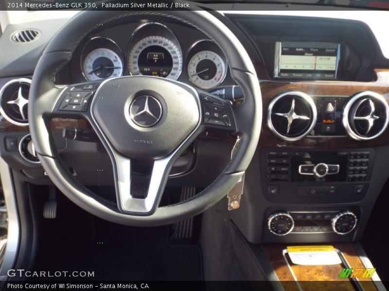 Palladium Silver Metallic / Black 2014 Mercedes-Benz GLK 350