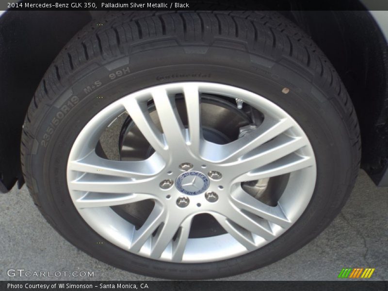 Palladium Silver Metallic / Black 2014 Mercedes-Benz GLK 350