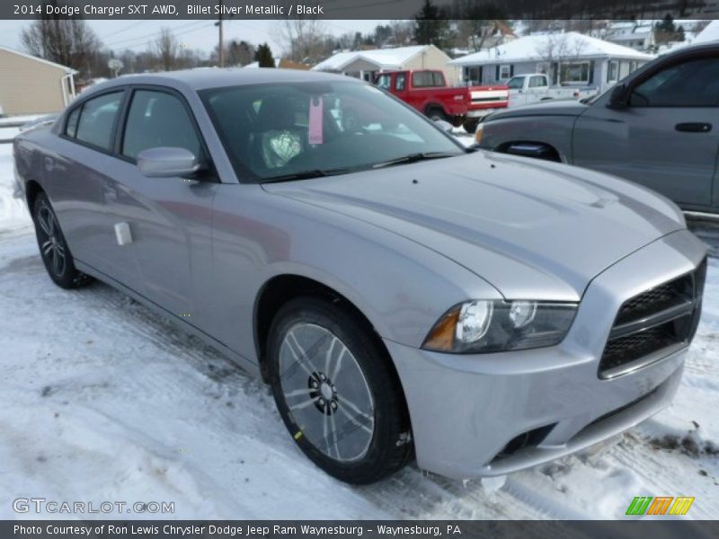 Billet Silver Metallic / Black 2014 Dodge Charger SXT AWD
