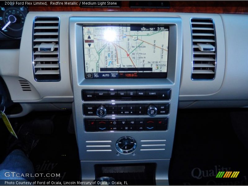 Redfire Metallic / Medium Light Stone 2009 Ford Flex Limited