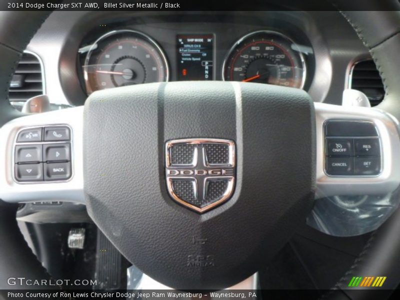 Billet Silver Metallic / Black 2014 Dodge Charger SXT AWD